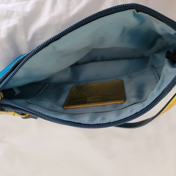 Coach Silk Turquoise Wristlet - Picture 6 of 10